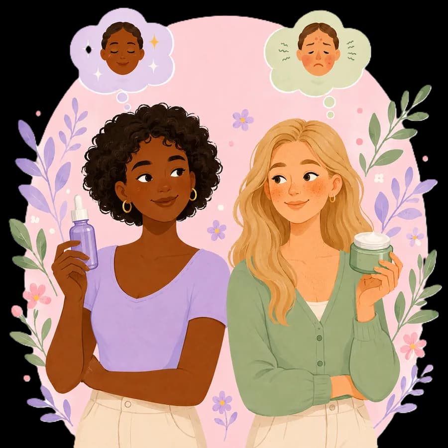 Illustration : indépendance vis-à-vis des marques cosmétiques